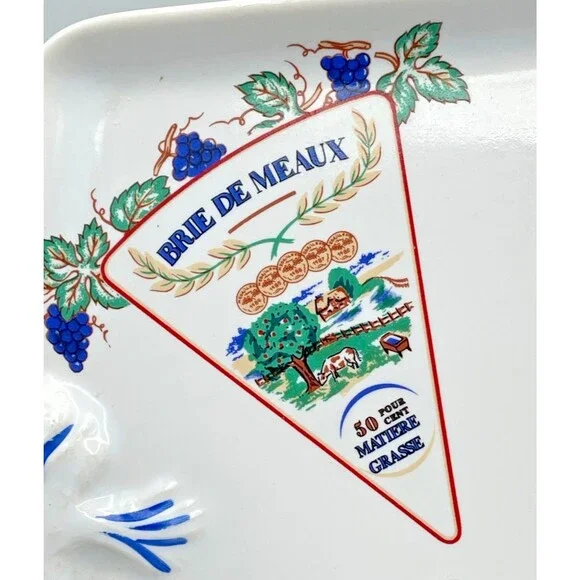 Vintage Revol Porcelain Fromages De France Cheese Platter Tray White 16" x 9" - Picture 3 of 11